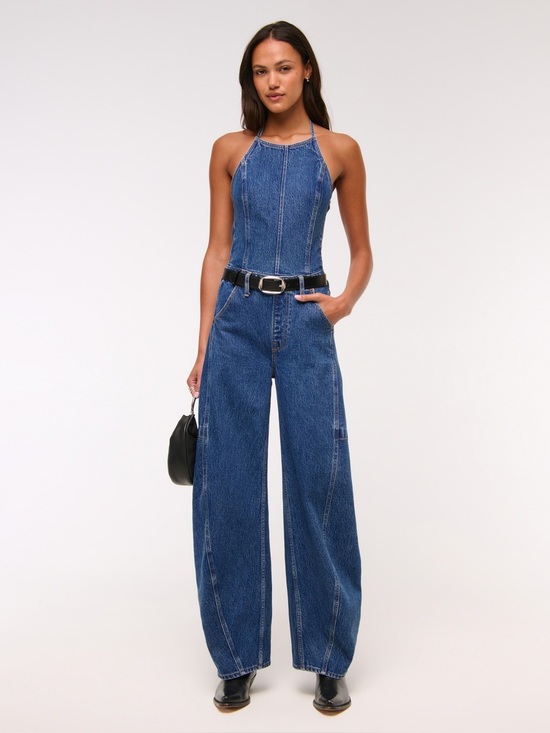 Abercrombie & Fitch Pants - NWT Abercrombie & Fitch denim halter jumpsuit